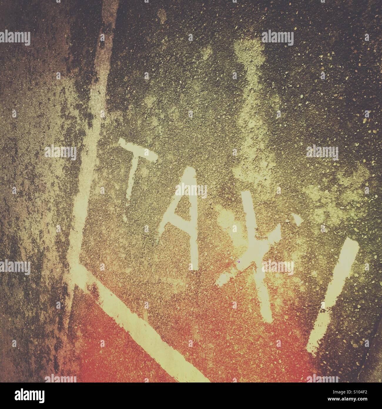 Taxi - Smartphone Captured Stock Image