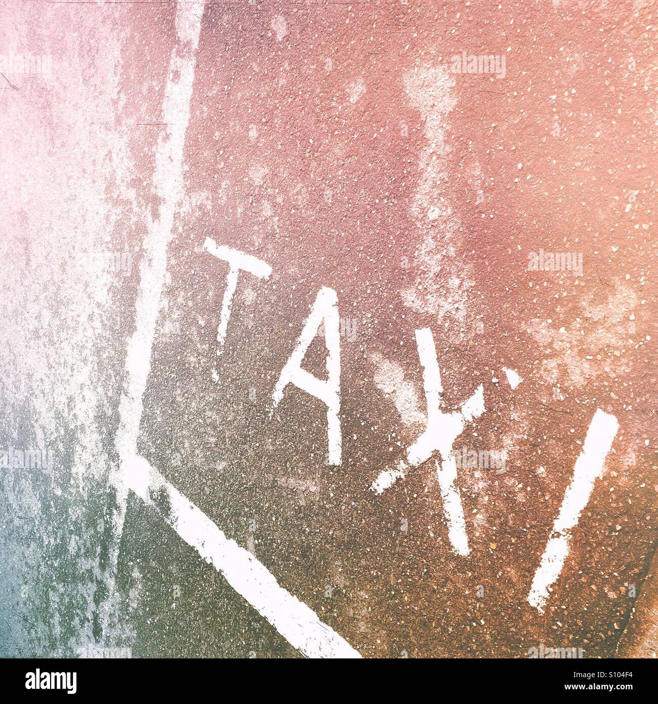 Taxi - Smartphone Captured Stock Image