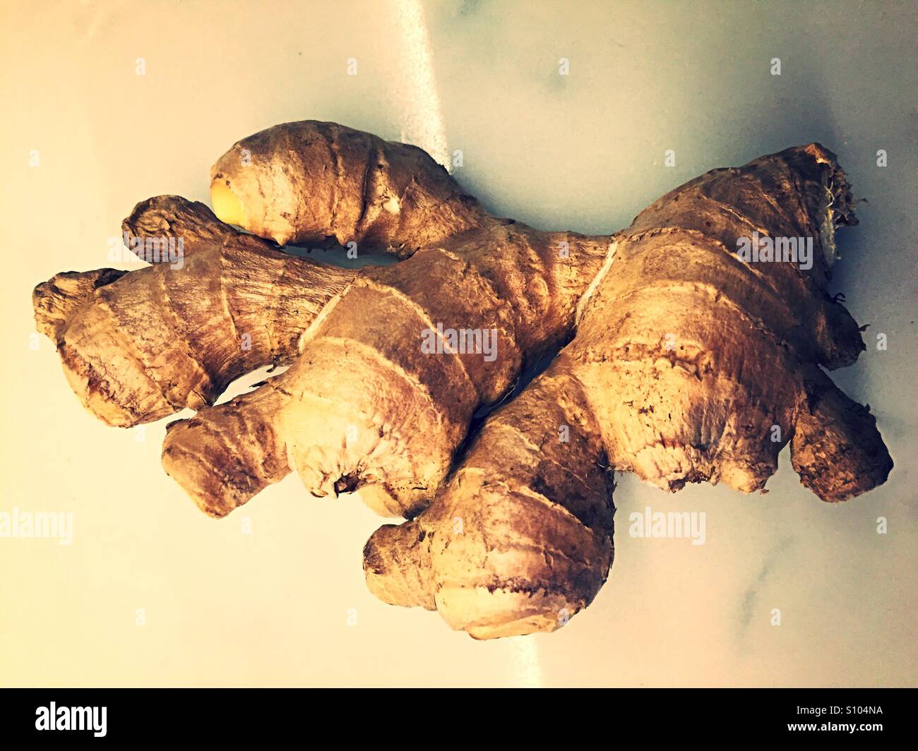 Fresh ginger root - Smartphone Captured Stock Image