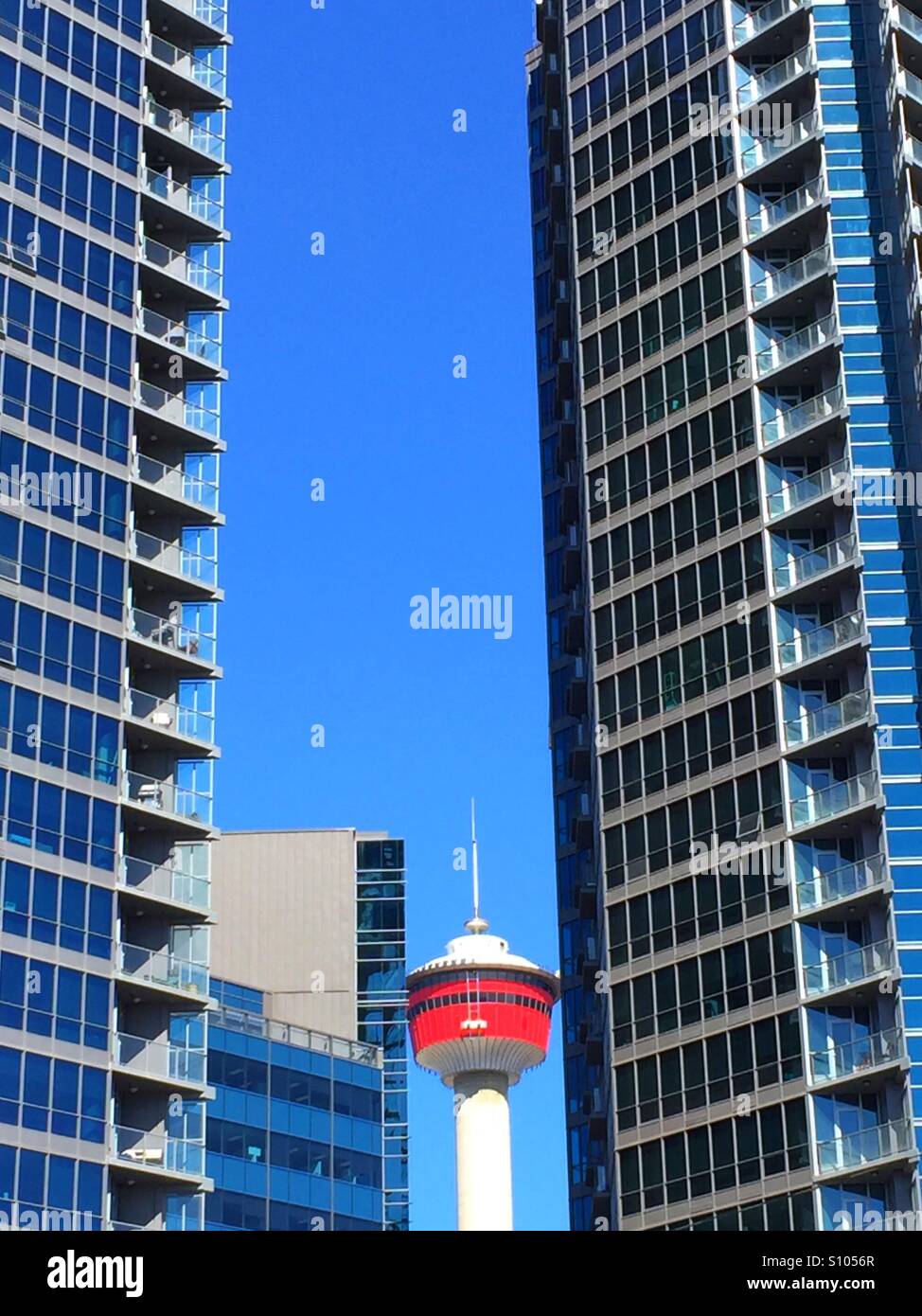Calgary tower and restaurant Stock Photo