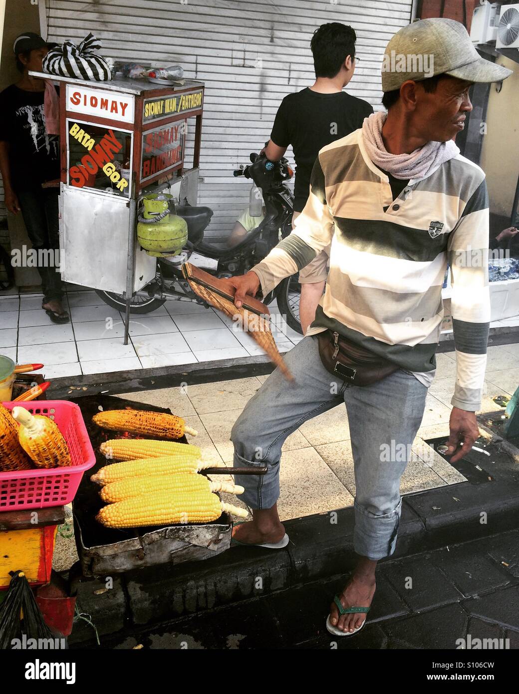 Street food. Kuta, Bali, Indonesia. Stock Photo