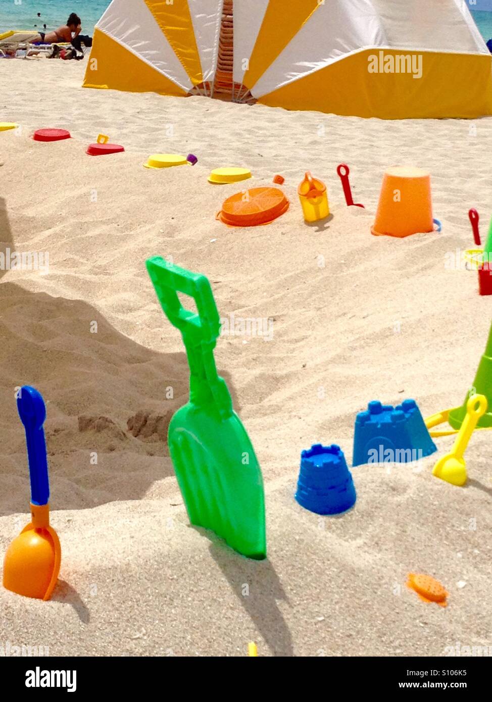 Beach toys - Smartphone Captured Stock Image