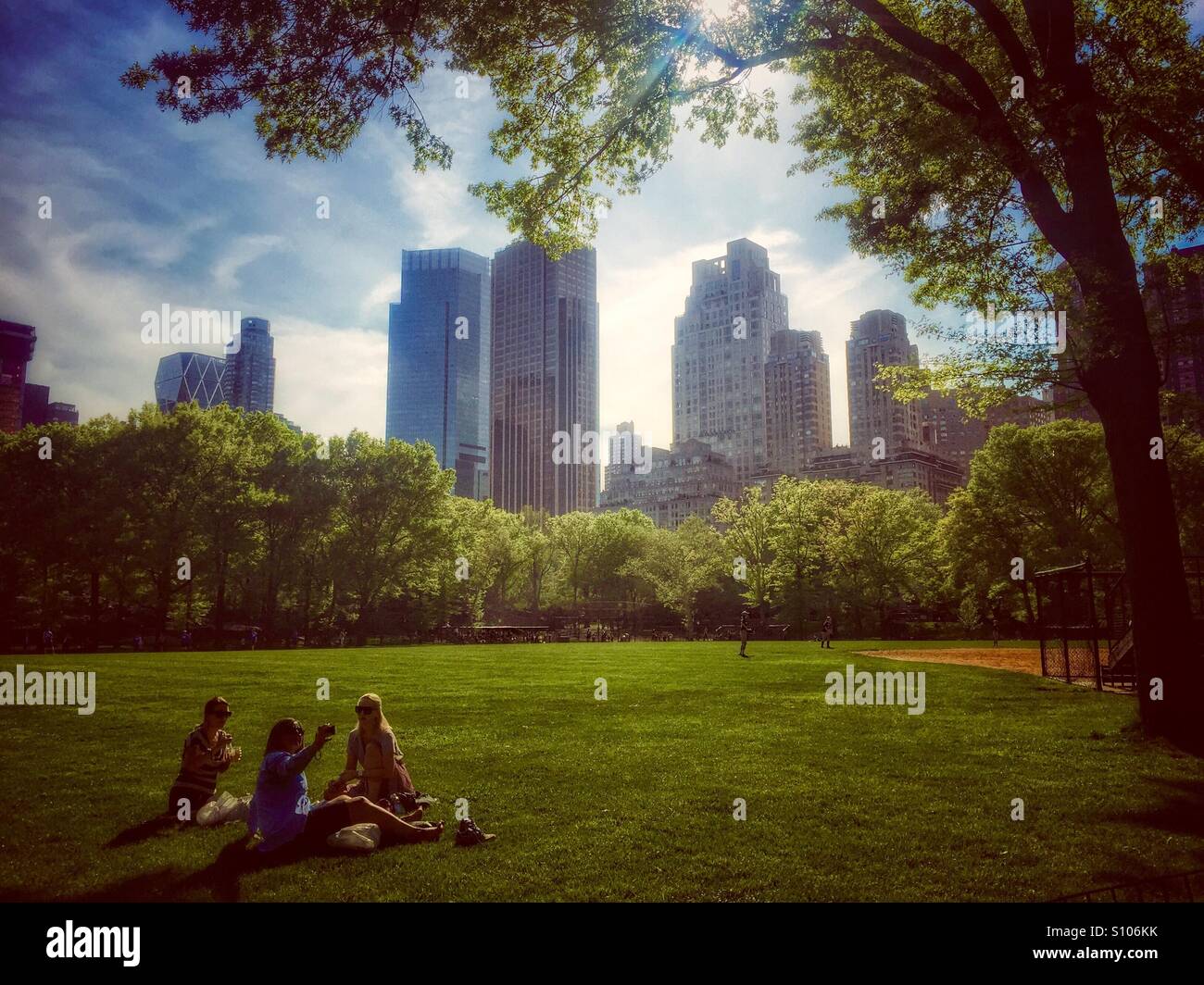 Picnic in Central Park, New York Stock Photo Alamy