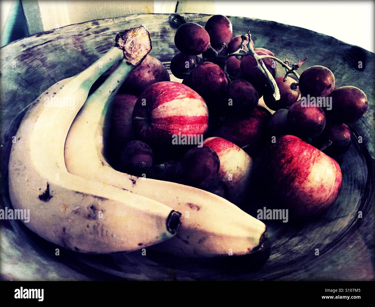 Bowl of fresh fruit Stock Photo