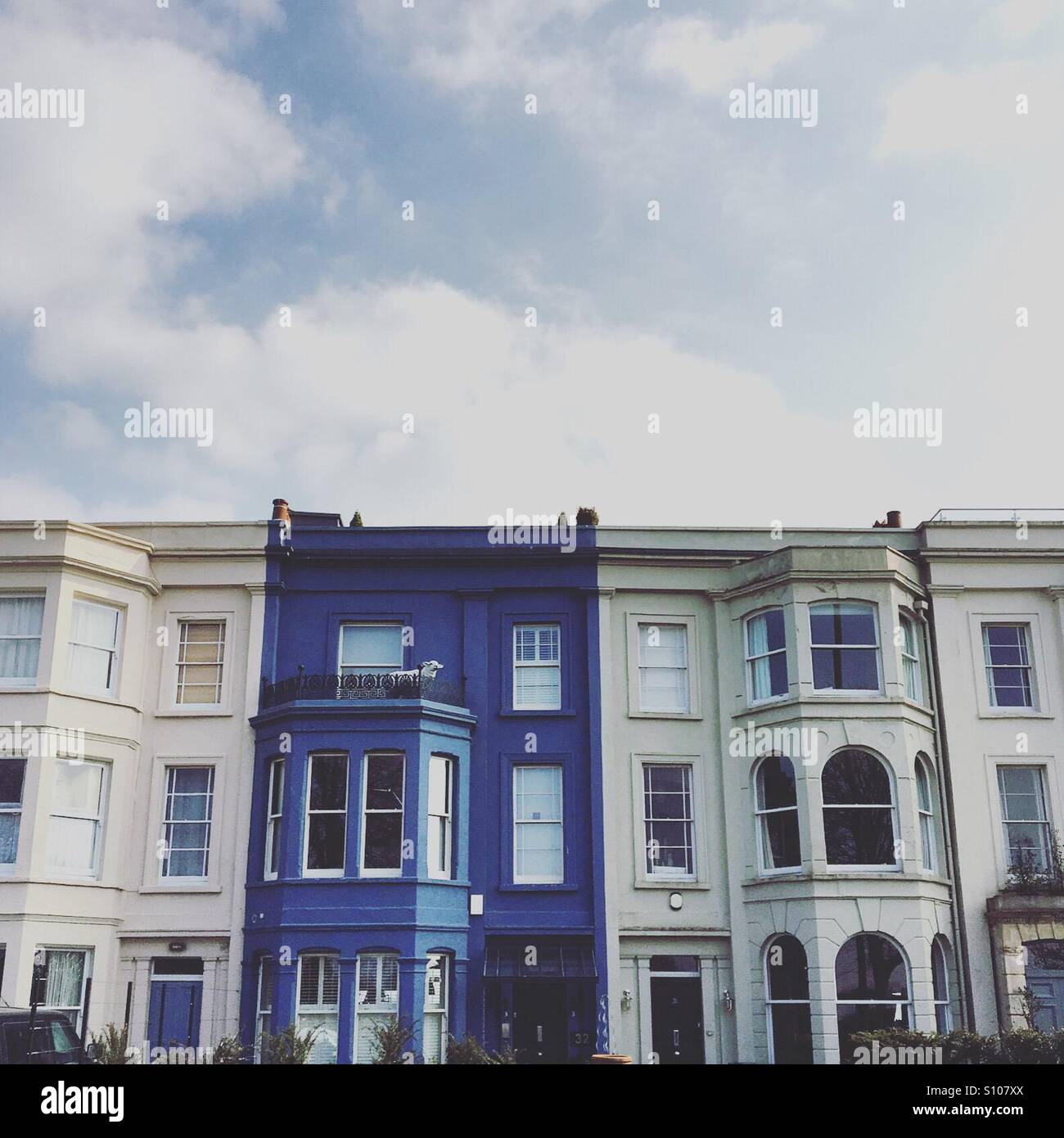 Coloured houses in Bristol Stock Photo Alamy