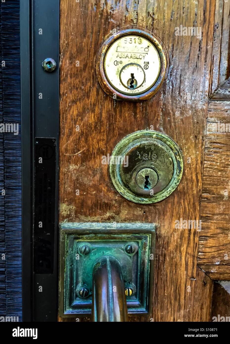 Old and new locks - Smartphone Captured Stock Image