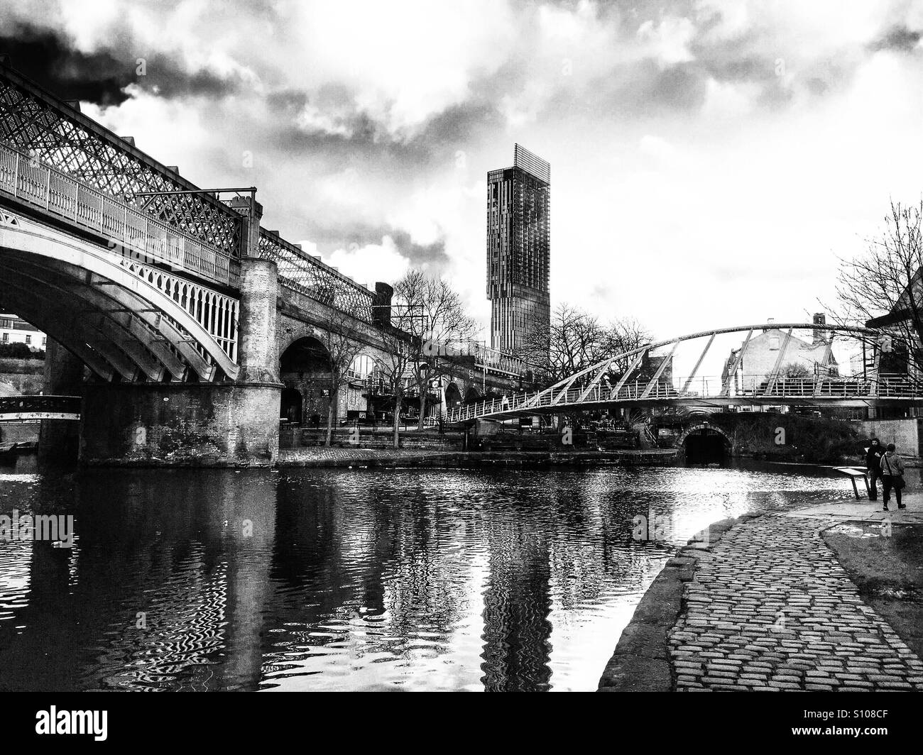 Canals running through Castlefield Stock Photo