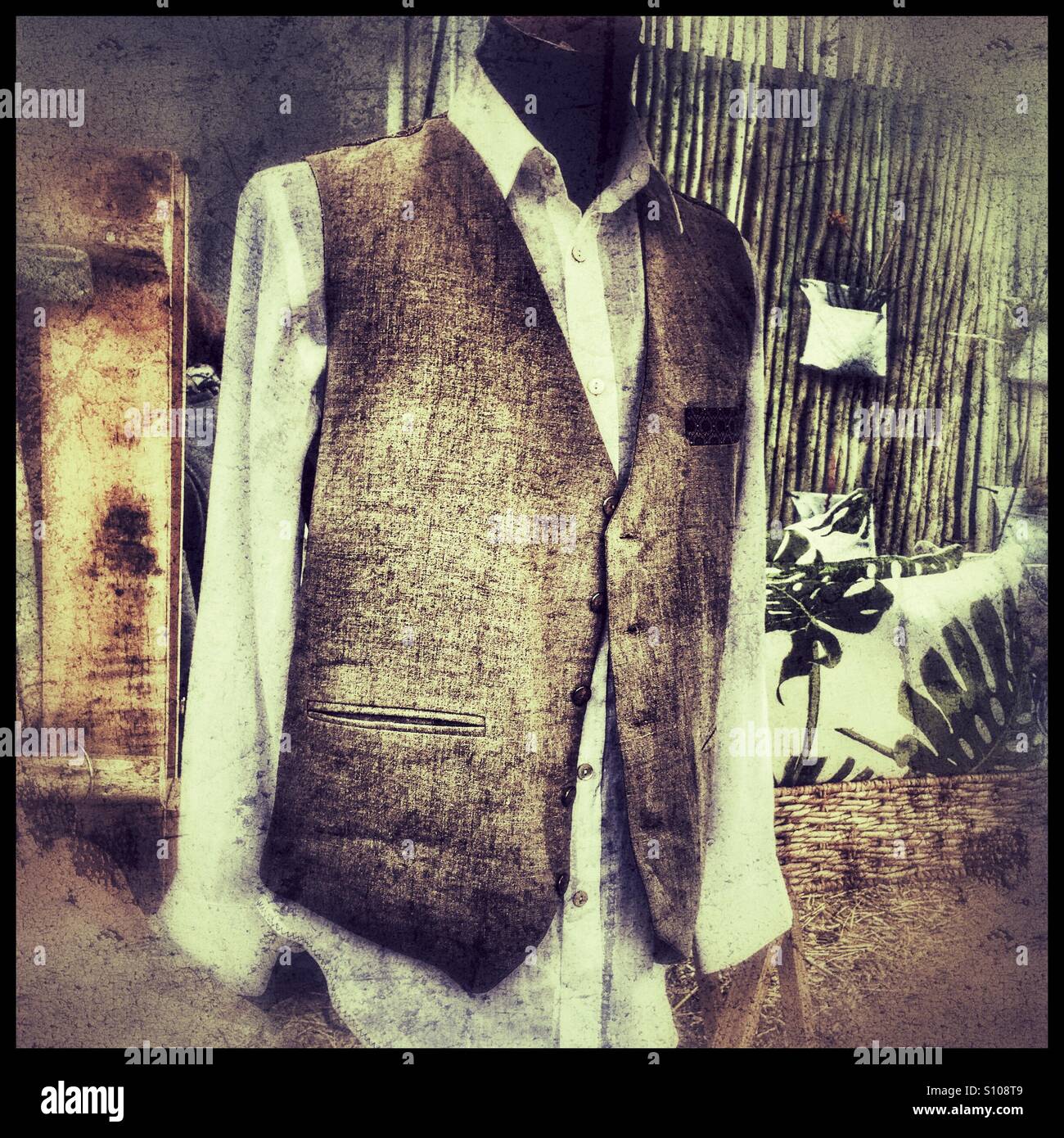 Waistcoat on mannequin at OXCF market in Cape Town Stock Photo Alamy