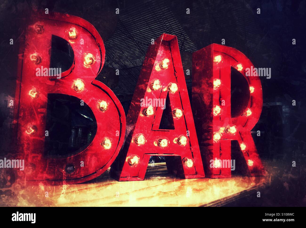 Bar sign - Smartphone Captured Stock Image