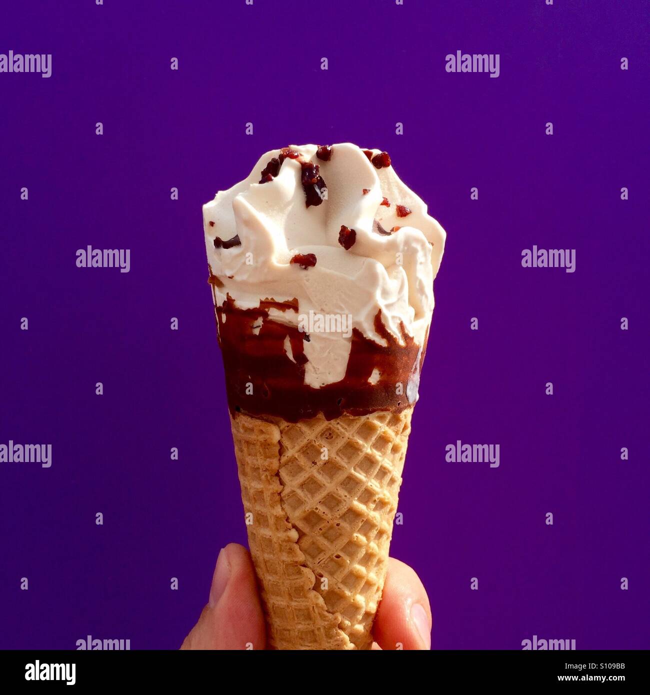 Delicious cones ice cream Stock Photo Alamy
