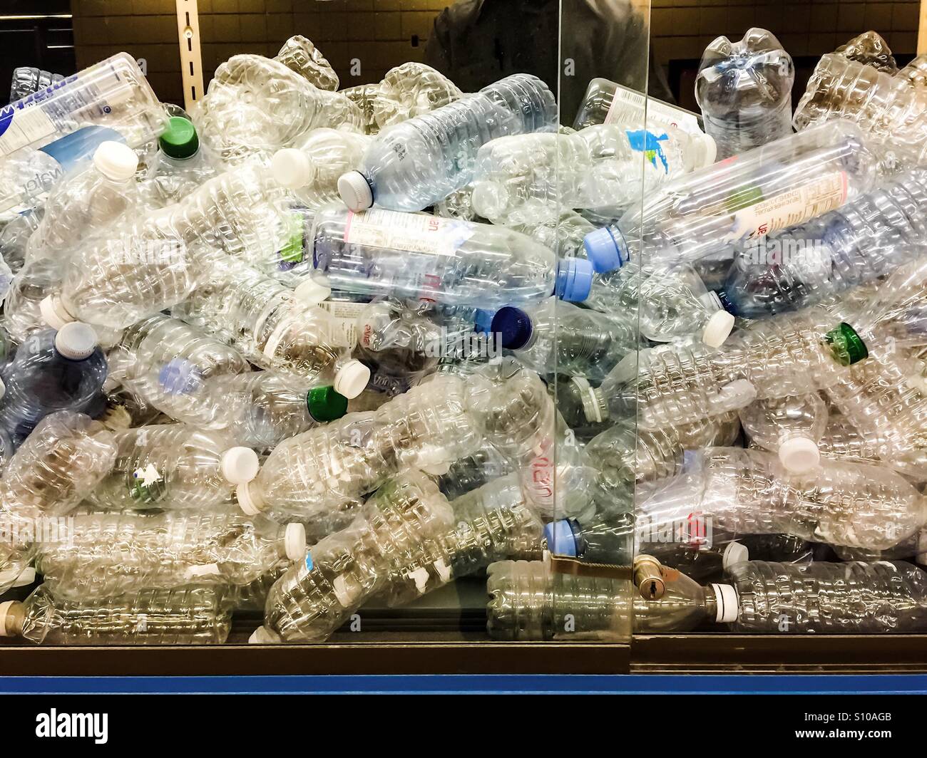 Empty plastic water. bottles - Smartphone Captured Stock Image