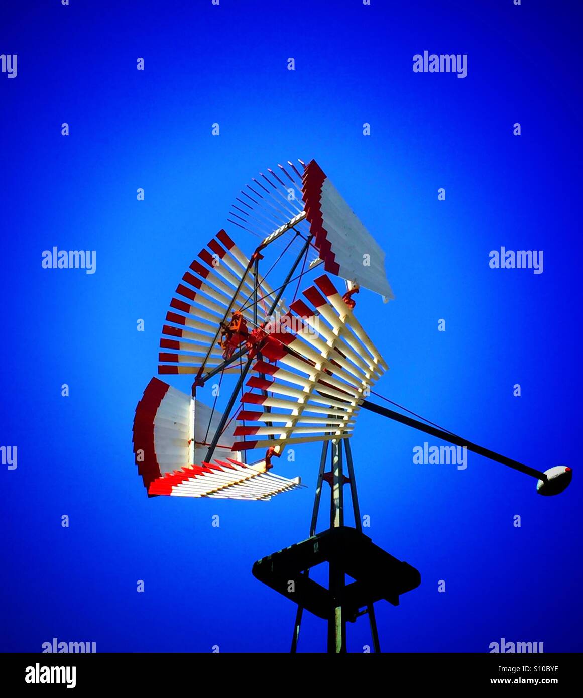 Windmill on the Canadian Prairies - Smartphone Captured Stock Image