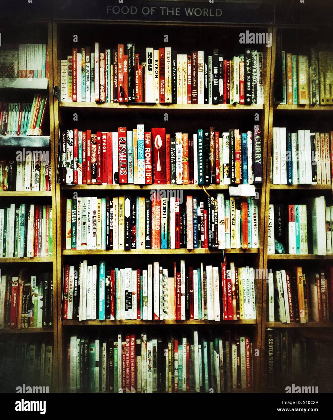 Books on display in a bookshop. - Smartphone Captured Stock Image