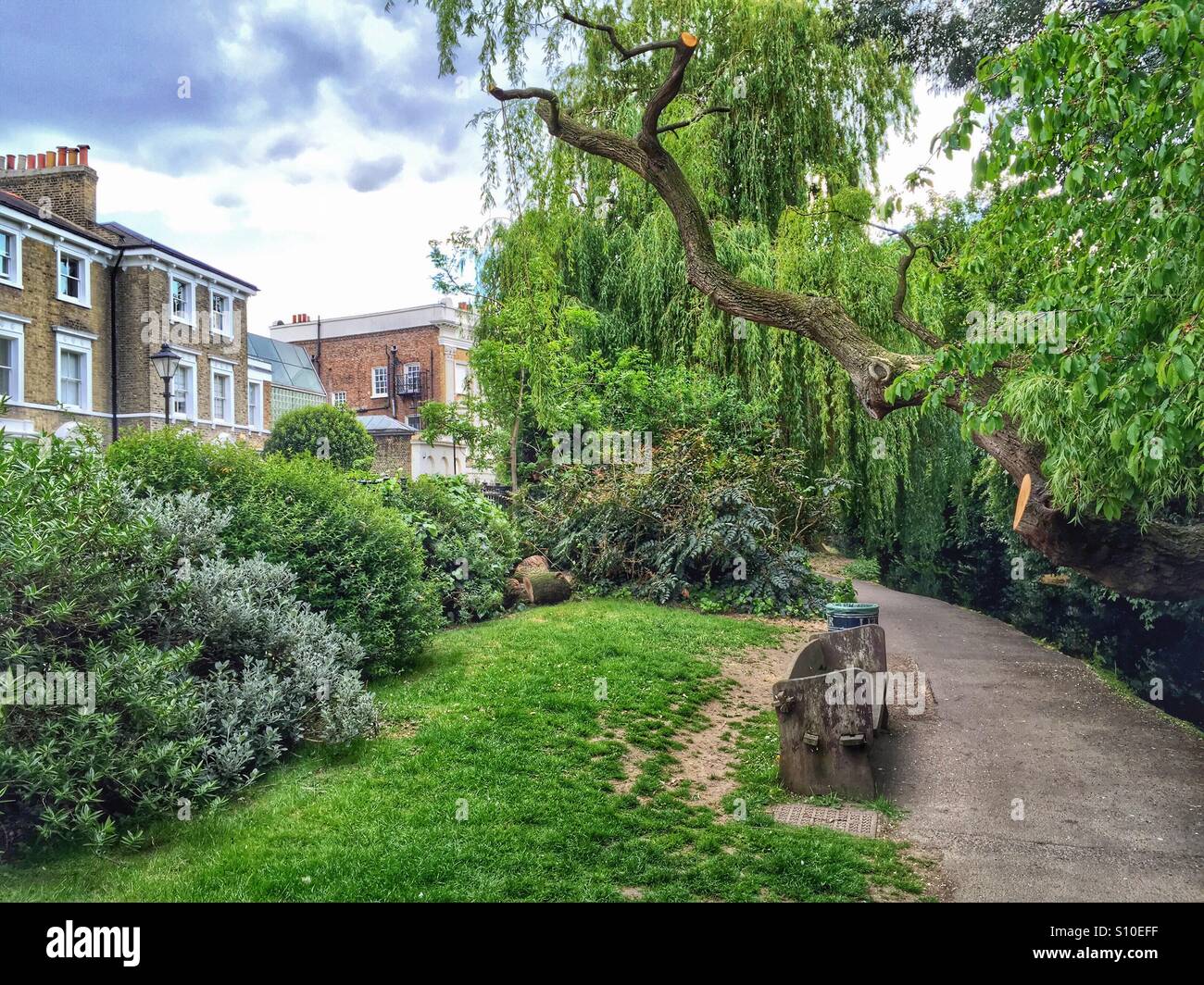 New River Walk, Canonbury, Islington, North London - Smartphone Captured Stock Image