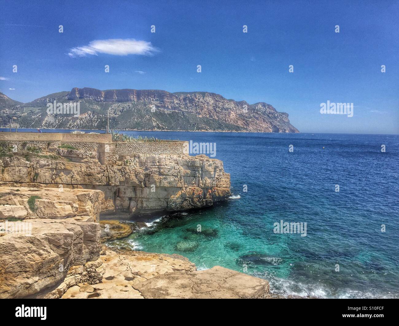 Cassis France - Smartphone Captured Stock Image