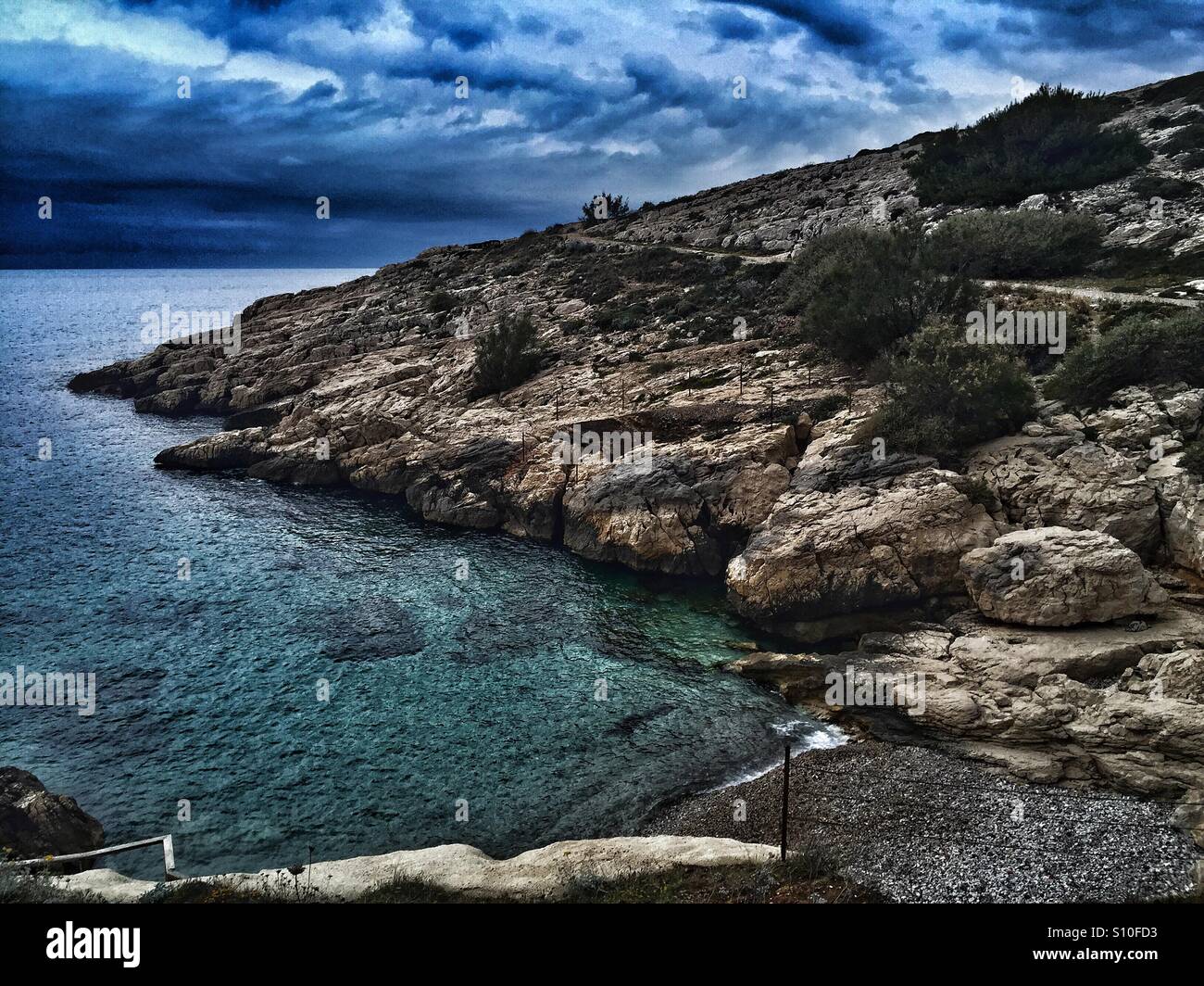 Les goudes Marseille France - Smartphone Captured Stock Image