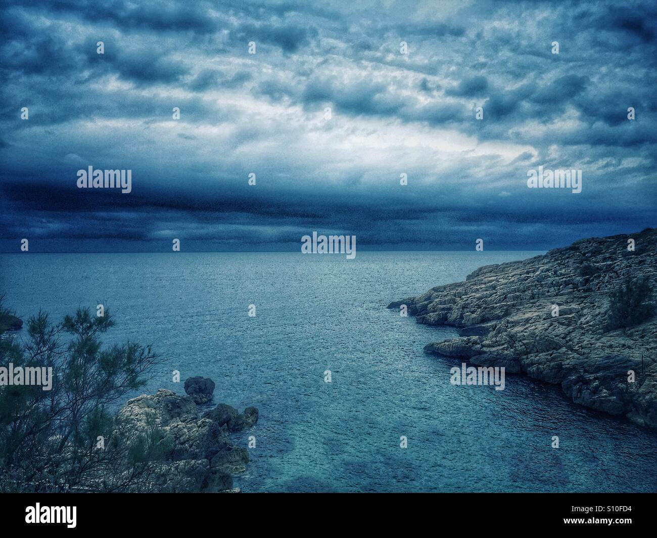 Les goudes Marseille - Smartphone Captured Stock Image