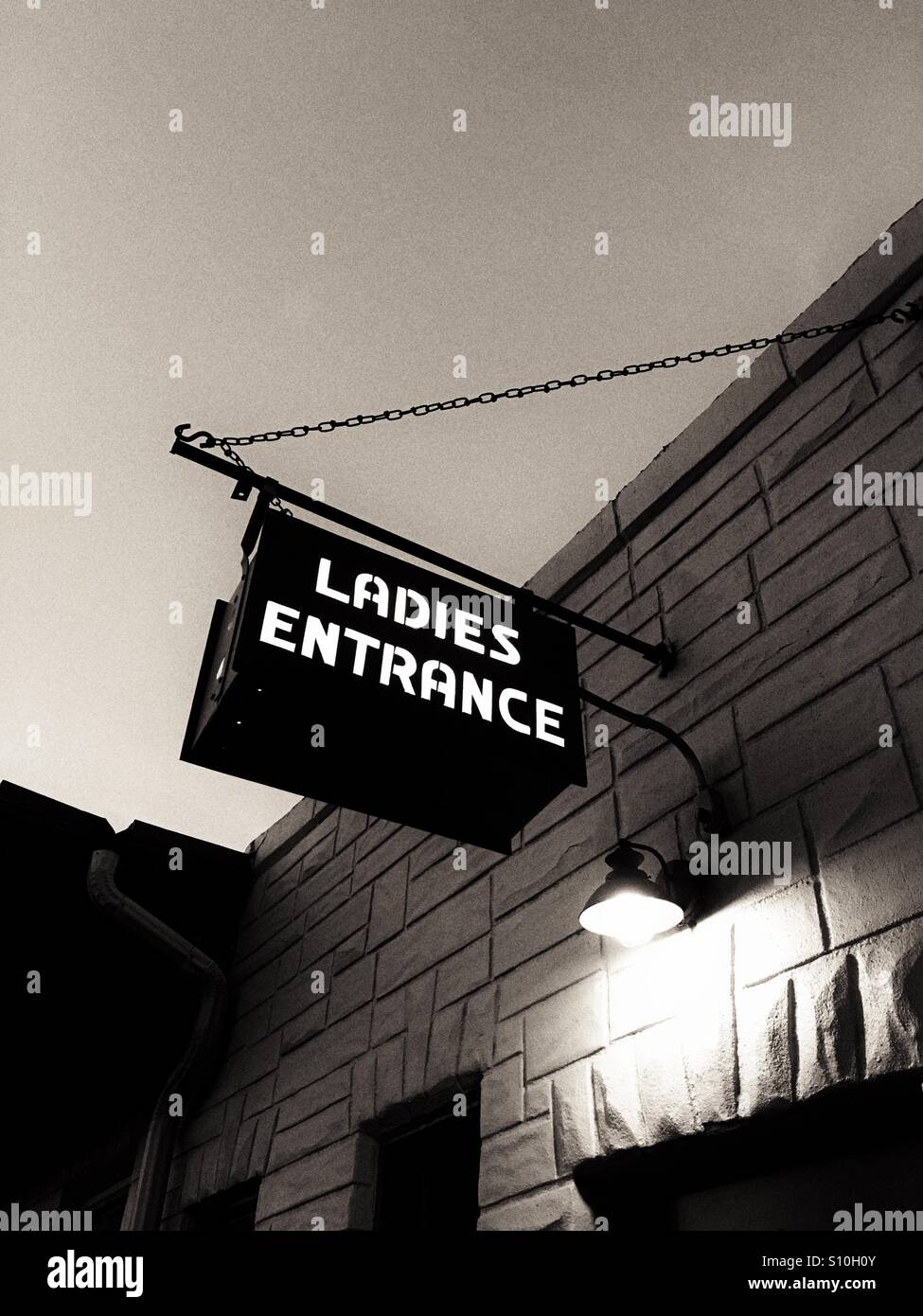 Ladies entrance at old fashioned bar, Philadelphia, Pennsylvania, USA Stock Photo