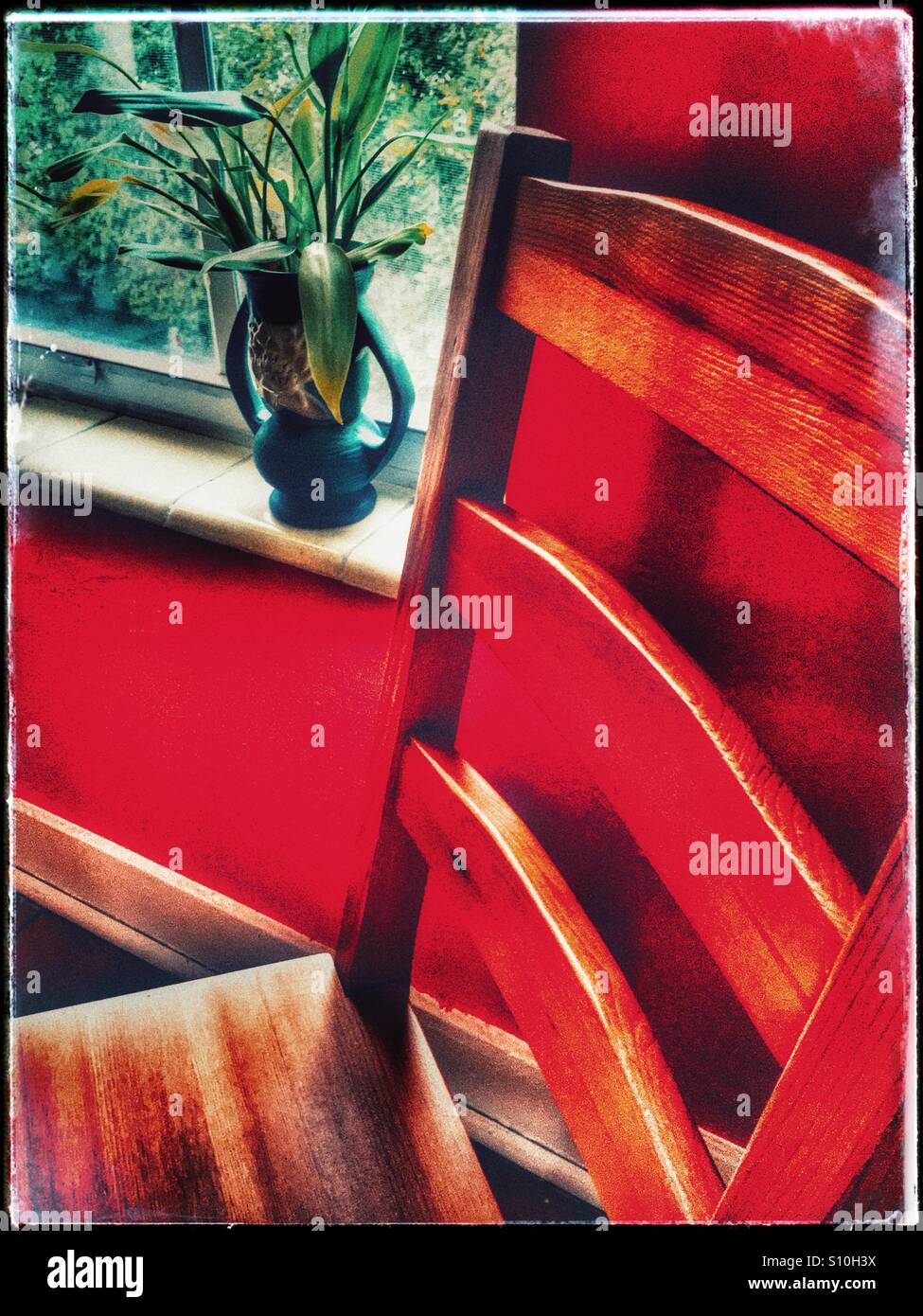Chair by window - Smartphone Captured Stock Image