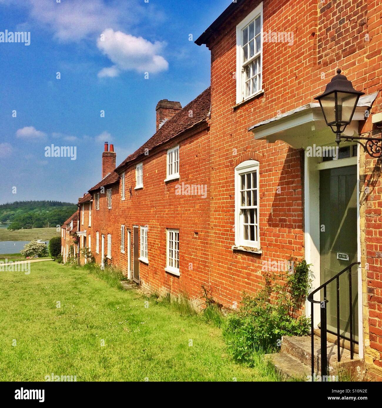 A lovely summers day at Buckler's Hard Hampshire England - Smartphone Captured Stock Image