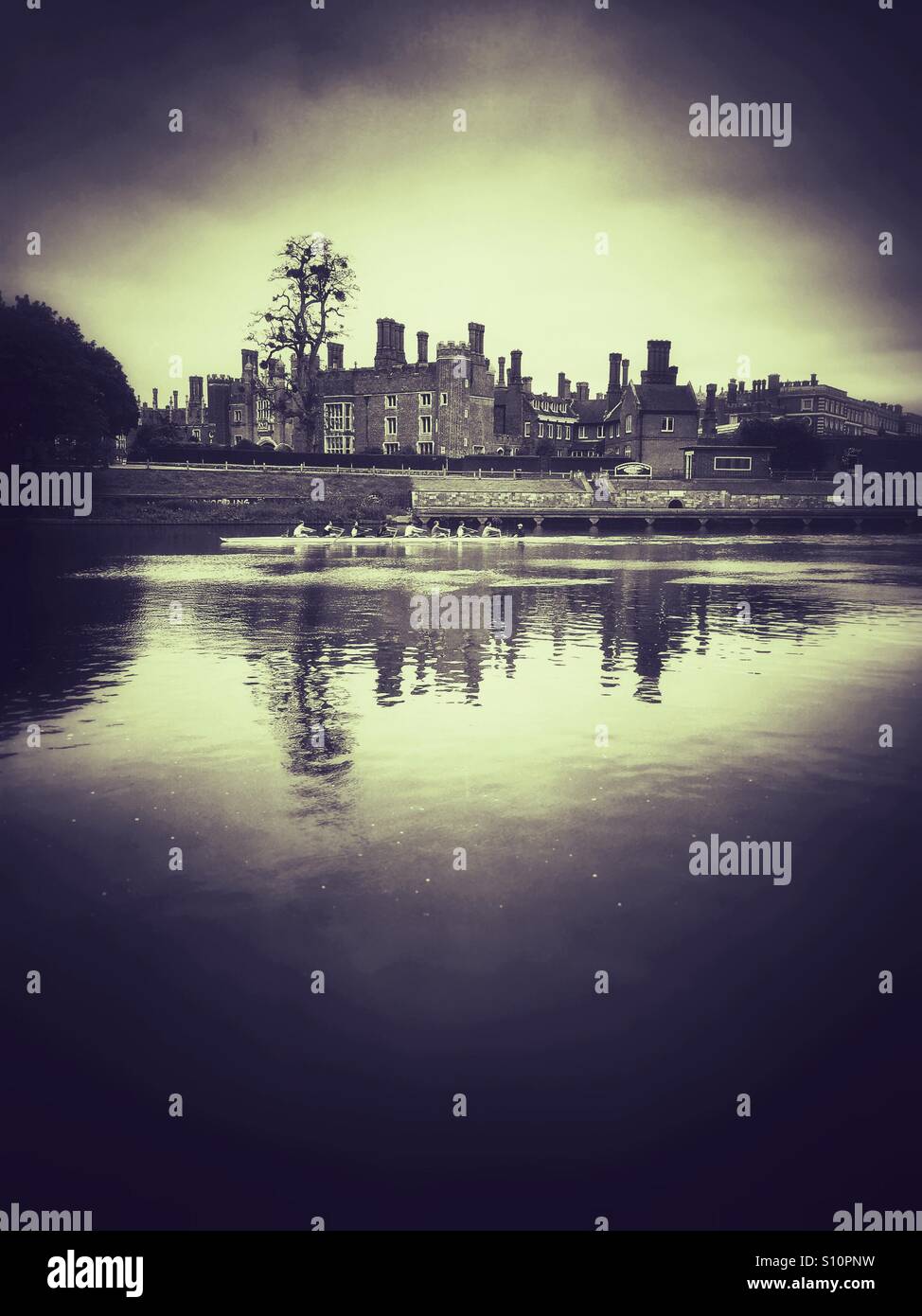 Rowing boat, Hampton court, Surrey - Smartphone Captured Stock Image