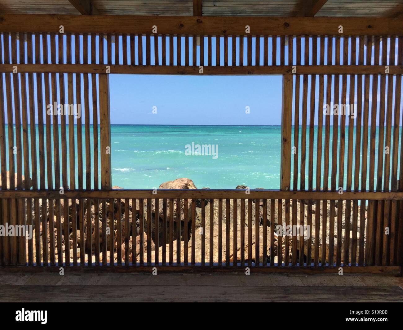 Window to the ocean Stock Photo - Alamy