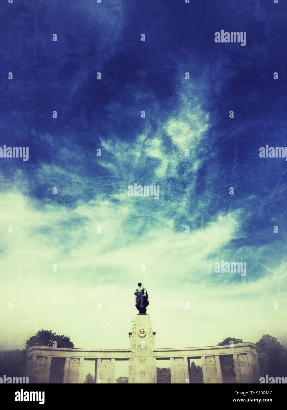 The soviet memorial Berlin Germany - Smartphone Captured Stock Image