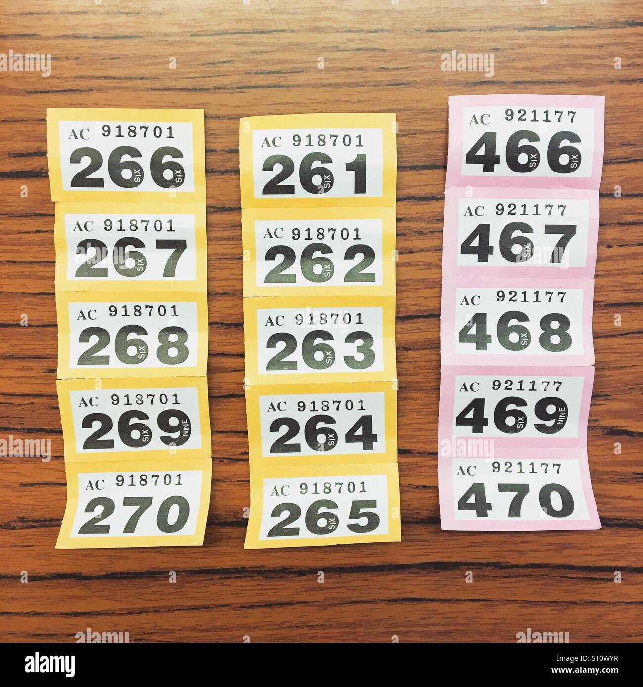 tombola tickets