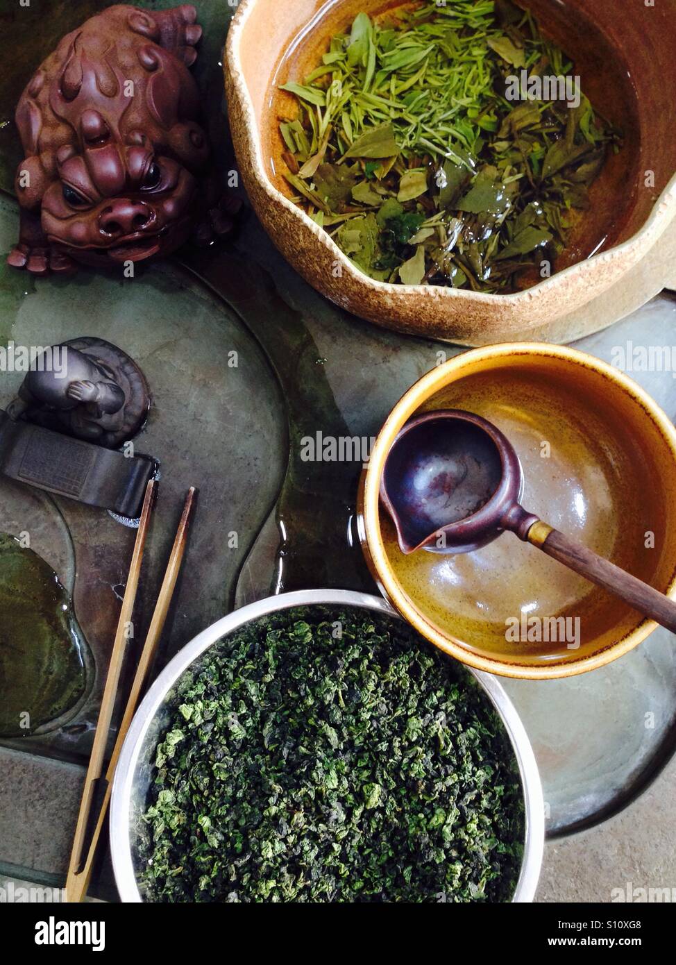 Tea ceremony - Smartphone Captured Stock Image