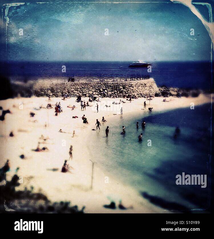 Summer at the beach on the French Riviera in Antibes - Smartphone Captured Stock Image