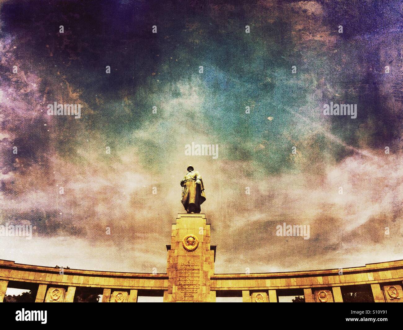 The WWII Russian memorial Berlin Germany - Smartphone Captured Stock Image