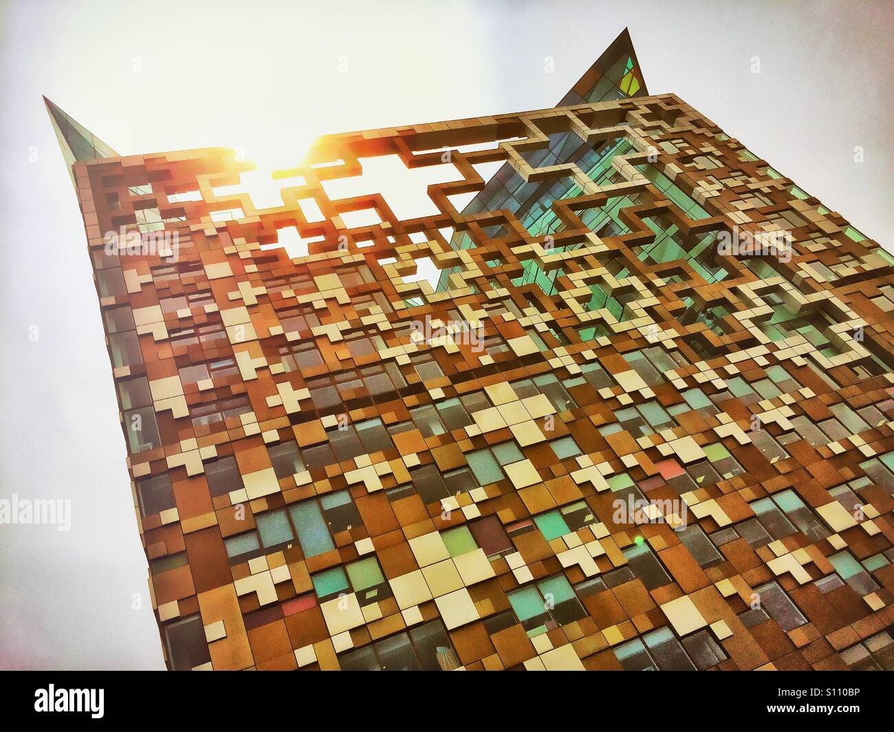The Cube. Birmingham. U.K. - Smartphone Captured Stock Image