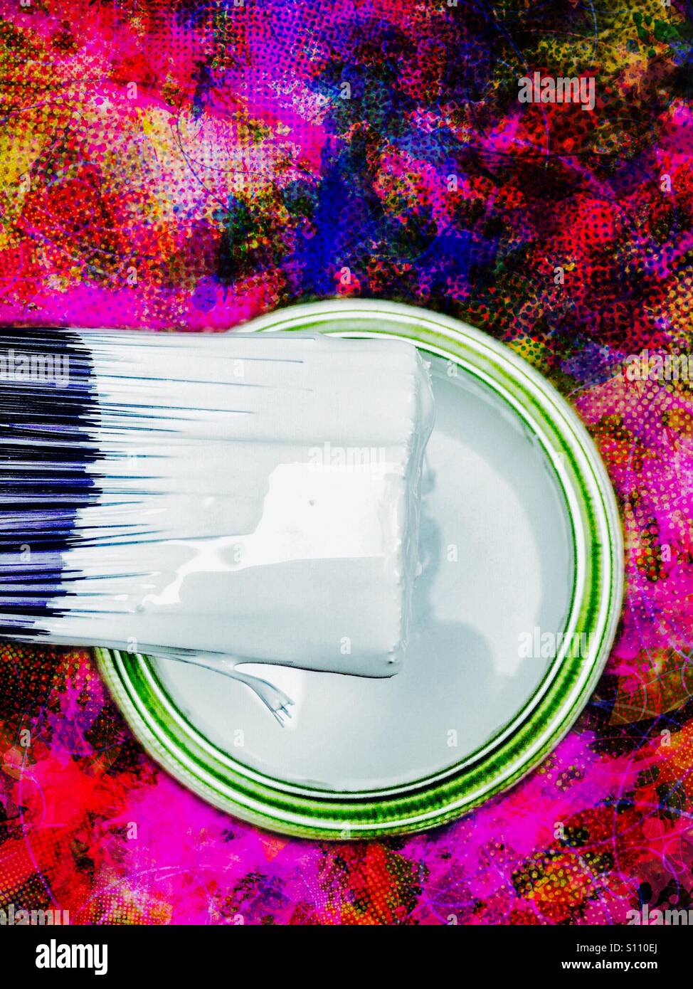 White gloss paint Stock Photo Alamy