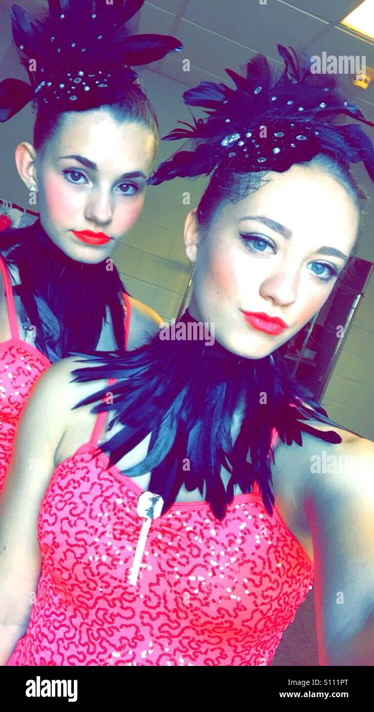 Gorgeous ballerinas about to take the stage - Smartphone Captured Stock Image
