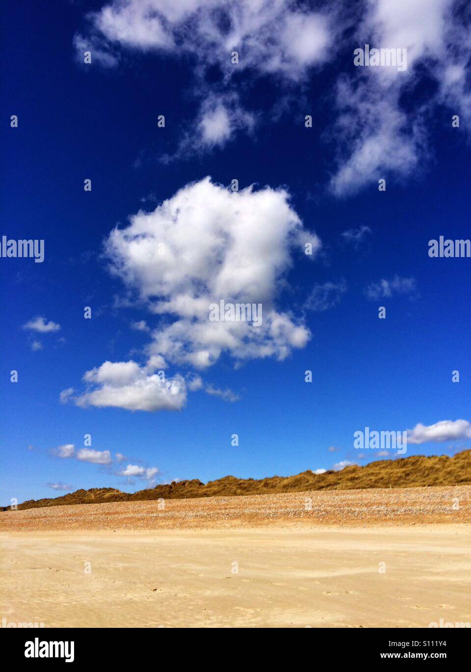 View across West Beach, Littlehampton, Sussex, UK - Smartphone Captured Stock Image