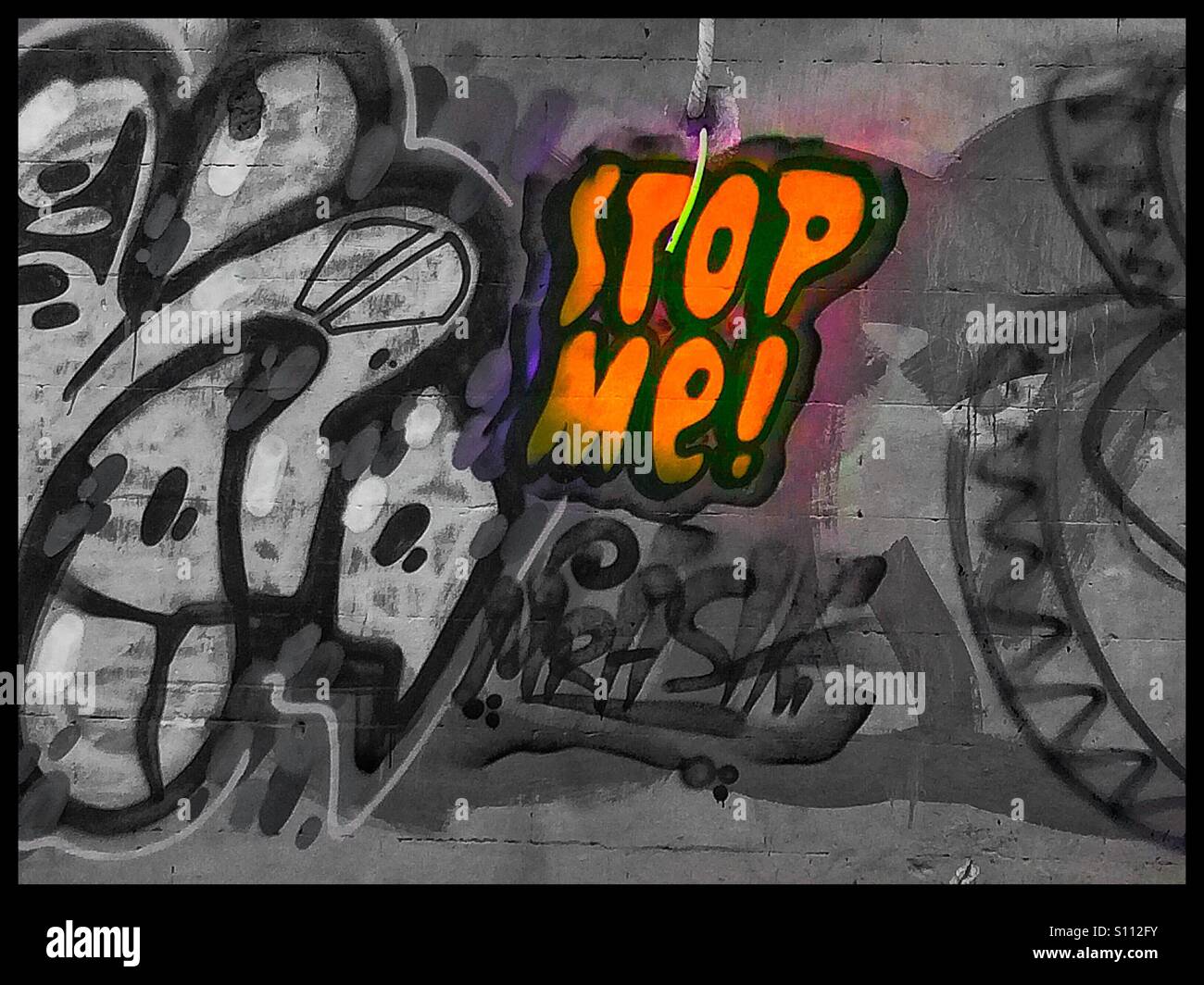 Stop Me - Smartphone Captured Stock Image