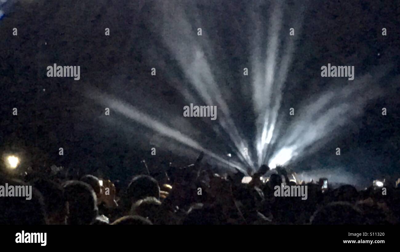 Creepy party lights - Smartphone Captured Stock Image