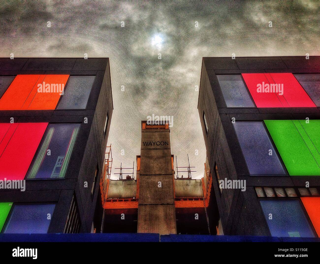 New Architecture in Lewishsam South London. - Smartphone Captured Stock Image