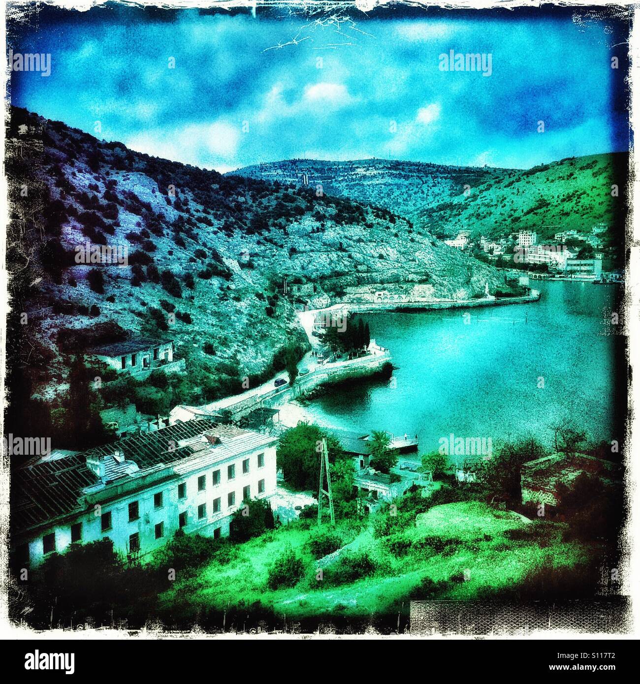 Balaklava Bay, Crimea - Smartphone Captured Stock Image