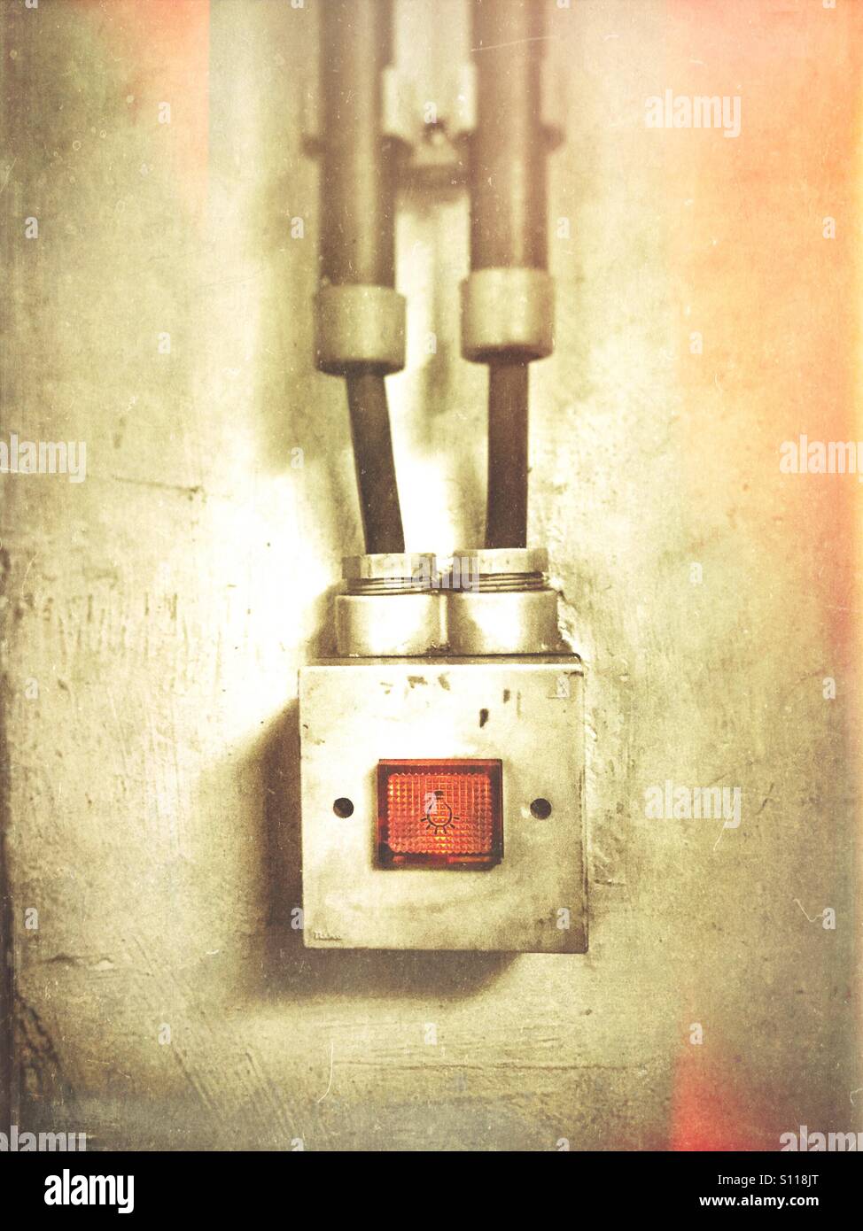 Light push button - Smartphone Captured Stock Image