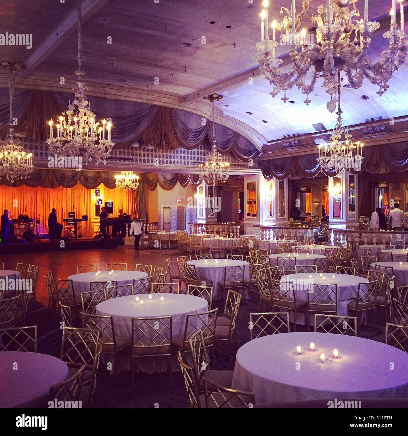Ballroom at The Pierre Hotel in NYC Stock Photo