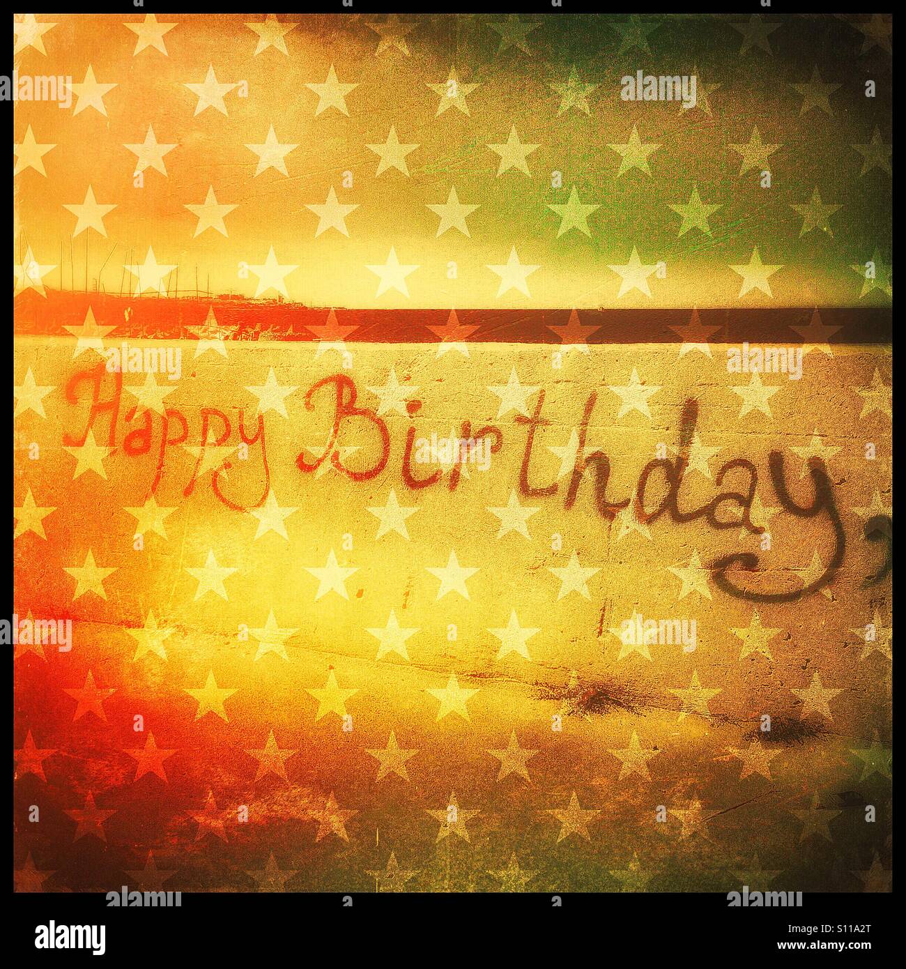 Happy birthday sticker hi-res stock photography and images - Alamy