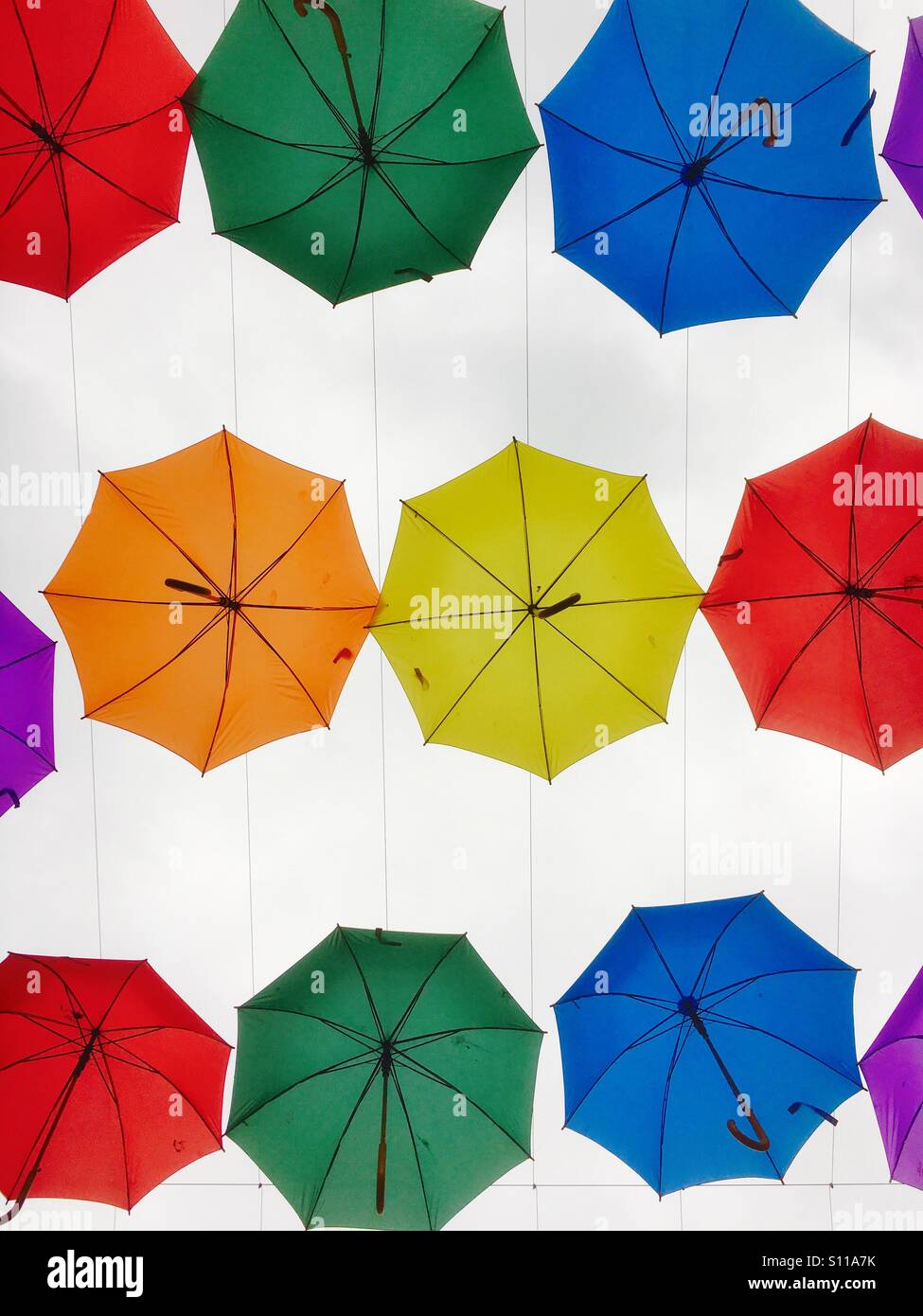 Red yellow blue green umbrella hires stock photography and images Alamy