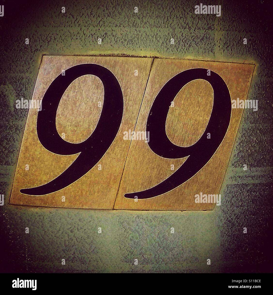 Number 99 hi-res stock photography and images - Alamy