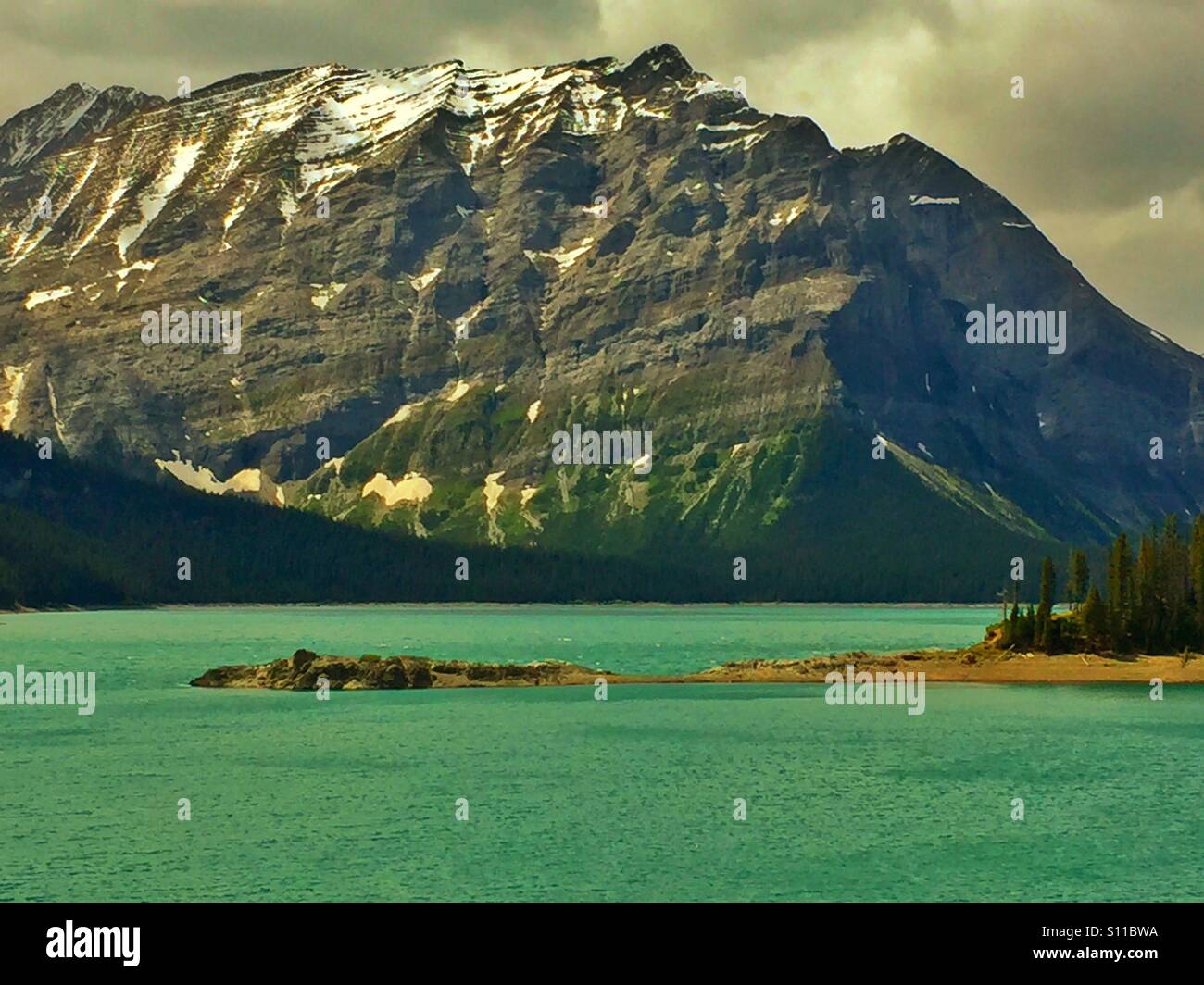 Upper Kananaskis Lake - Smartphone Captured Stock Image