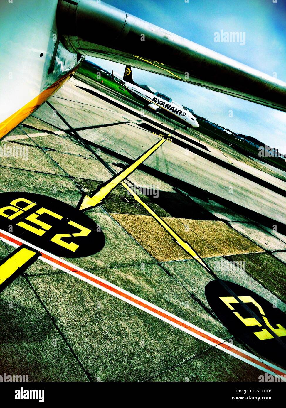 Shannon Airport Ireland - Smartphone Captured Stock Image