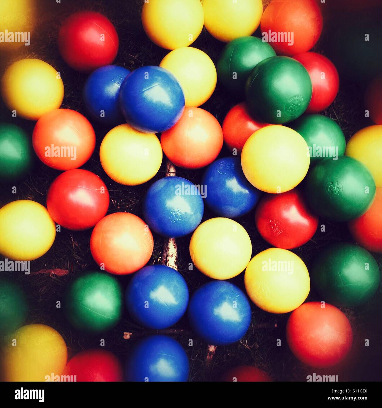 Coloured balls Stock Photo