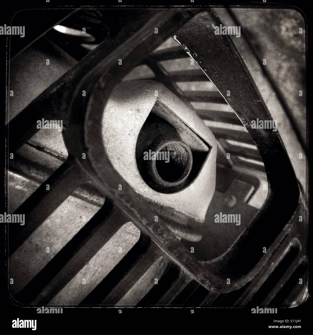 Twostroke engine exhaust Stock Photo Alamy