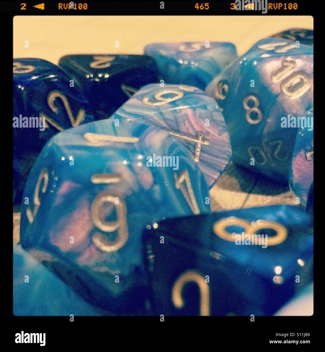 Set of RPG dice Stock Photo Alamy