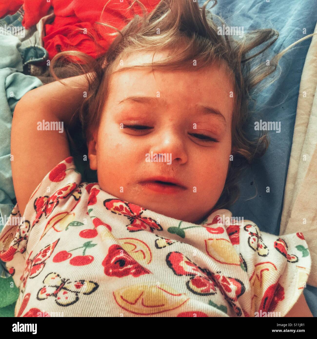 Sick toddler Stock Photo Alamy